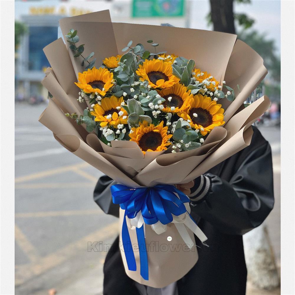 bó hoa hồng một bông nhỏ xinh